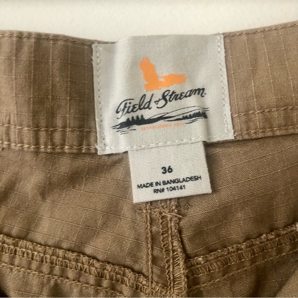 NWT Field and Stream rip stop cargo short solid ermine Size 36 - Picture 7 of 9